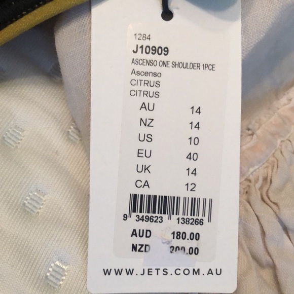 Jets Australia one shoulder bathing suit - Picture 3 of 5